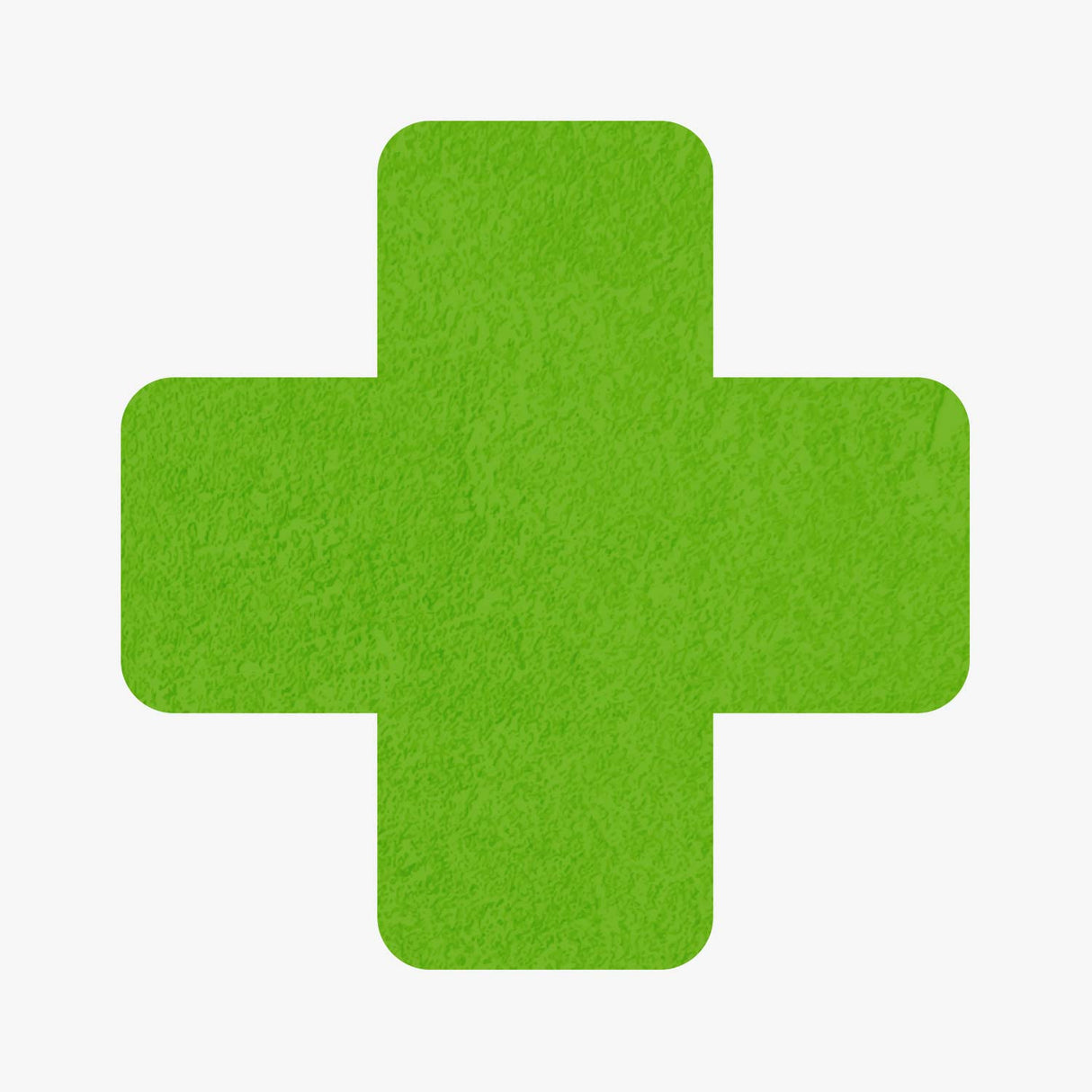 Bodenmarkierung Kreuz - 50mm x 150mm - 25 Stück grün