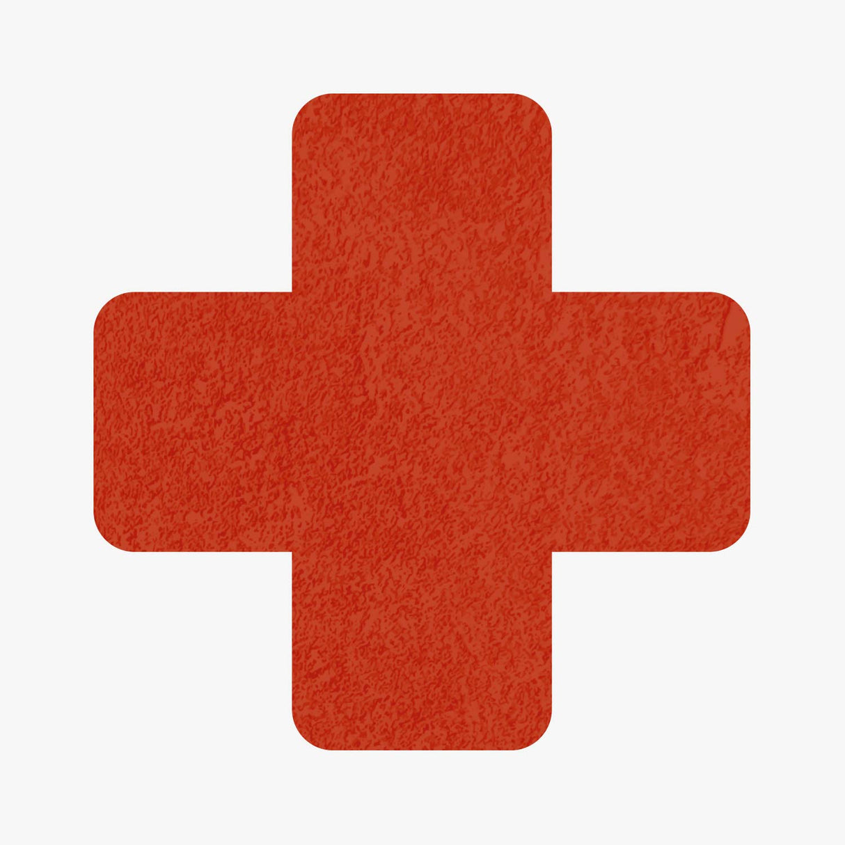 Bodenmarkierung Kreuz - 50mm x 150mm - 25 Stück rot