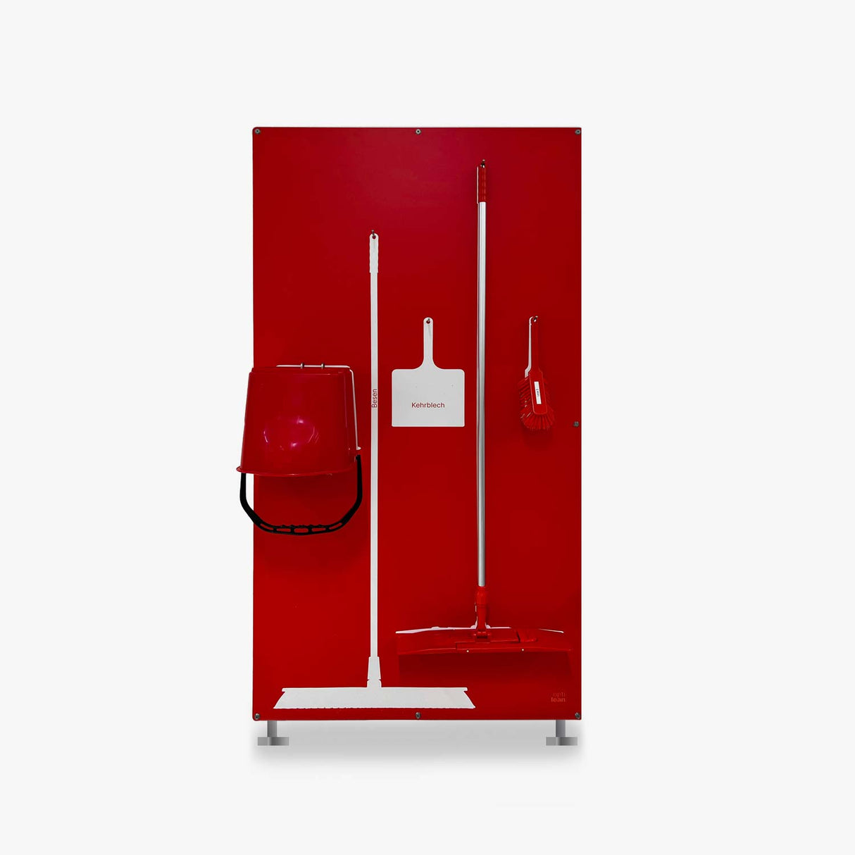 Schattenwand mit Standgestell Rot 1210 mm x 1900 mm