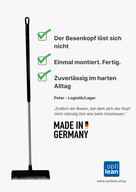 Holzbesen vs. Alu-/Kunststoffbesen