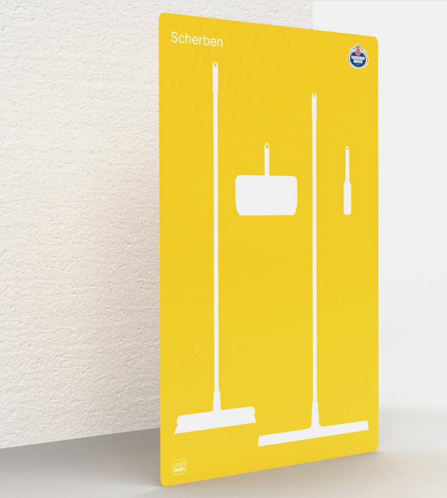 Die Schattenwand in der Getränkeindustrie, so einfach Online selber gestaltet auf www.optilean.shop