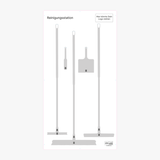 Cleaning Station für KFZ Betriebe Weiß