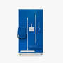 Schattenwand mit Standgestell blau 1210 mm x 1900 mm