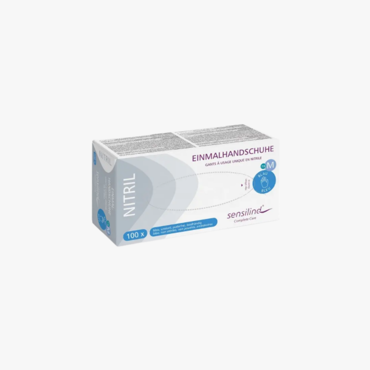 Nitril Handschuhe blau M 100