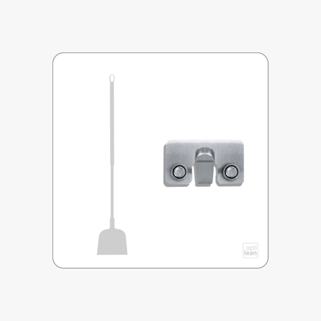 Holsteiner Schaufel Halter Shadowboard – 5S Cleaning Station (Bo System) Weiss