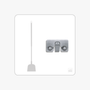 Holsteiner Schaufel Halter Shadowboard – 5S Cleaning Station (Bo System) Weiss