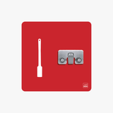 Handbürste lang Halter Shadowboard – 5S Cleaning Station (Bo System) Rot