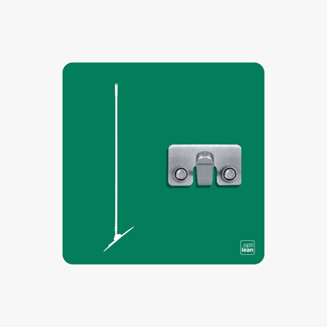 Wischmop Halter für Shadowboard – 5S Cleaning Station (Bo System) Grün