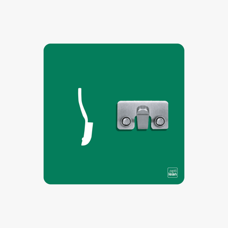 Fugenbürste Halter Shadowboard – 5S Cleaning Station (Bo System) Grün