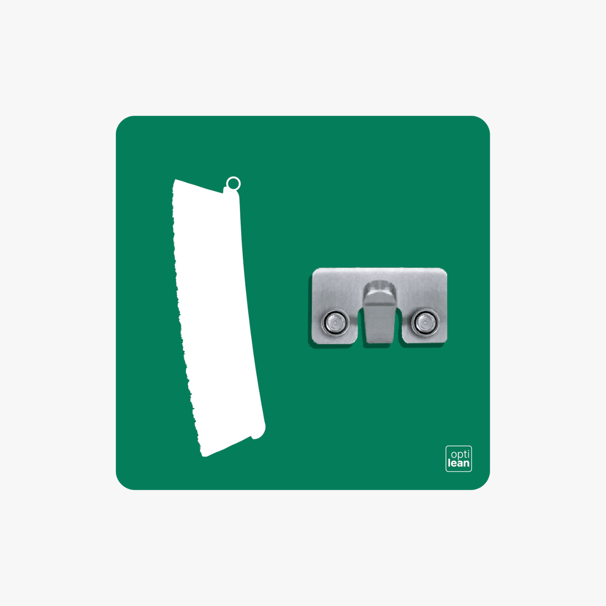 Mehlbesen Halter Shadowboard – 5S Cleaning Station (Bo System) Grün