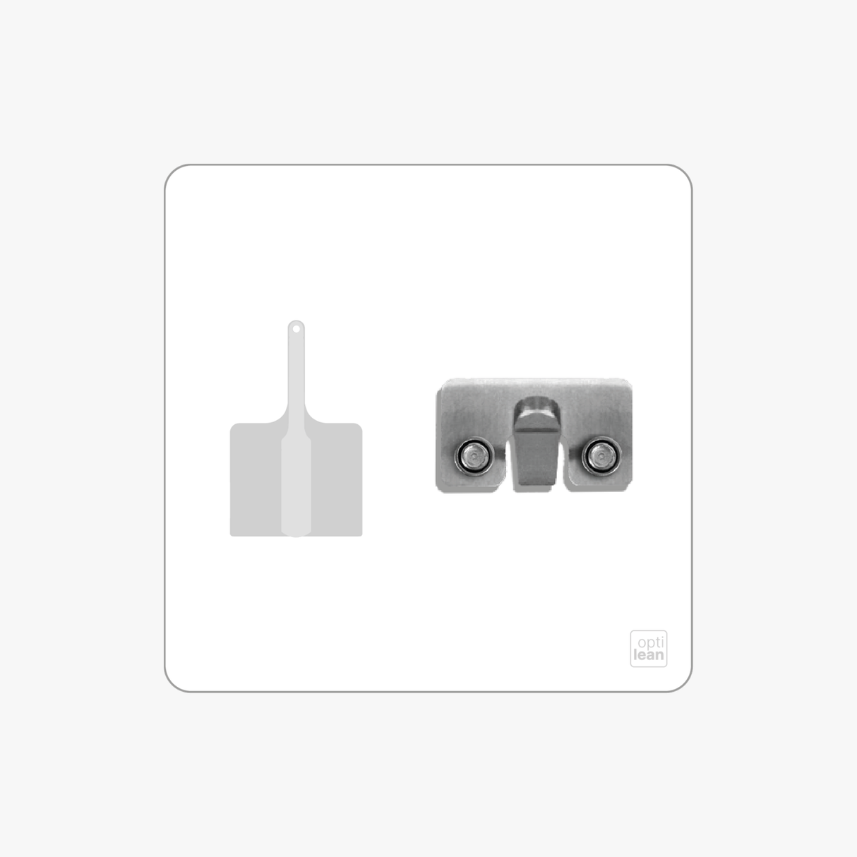 Kehrgarnitur Halter Shadowboard – 5S Cleaning Station (Bo System) Weiß