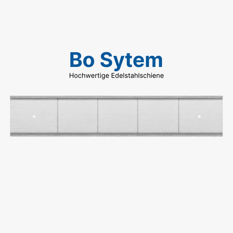 Edelstahlschiene für Shadowboard – 5S Cleaning Station (Bo System)
