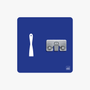 Spachtel Halter Shadowboard – 5S Cleaning Station (Bo System) Blau