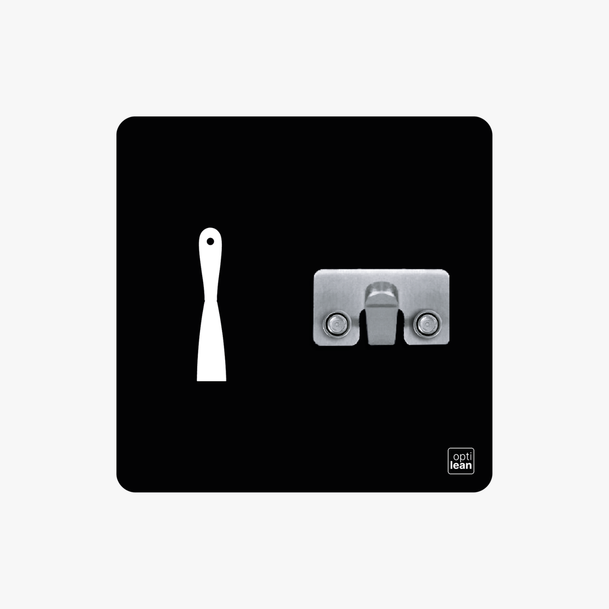 Spachtel Halter Shadowboard – 5S Cleaning Station (Bo System) Schwarz