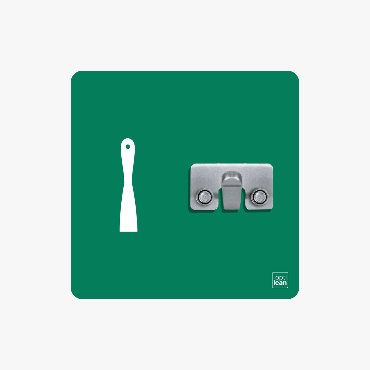 Spachtel Halter Shadowboard – 5S Cleaning Station (Bo System) Grün