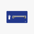 Pumpsprühflasche Halter Shadowboard – 5S Cleaning Station (Bo System) Blau