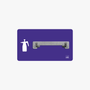 Pumpsprühflasche Halter Shadowboard – 5S Cleaning Station (Bo System) Lila