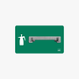Pumpsprühflasche Halter Shadowboard – 5S Cleaning Station (Bo System) Grün