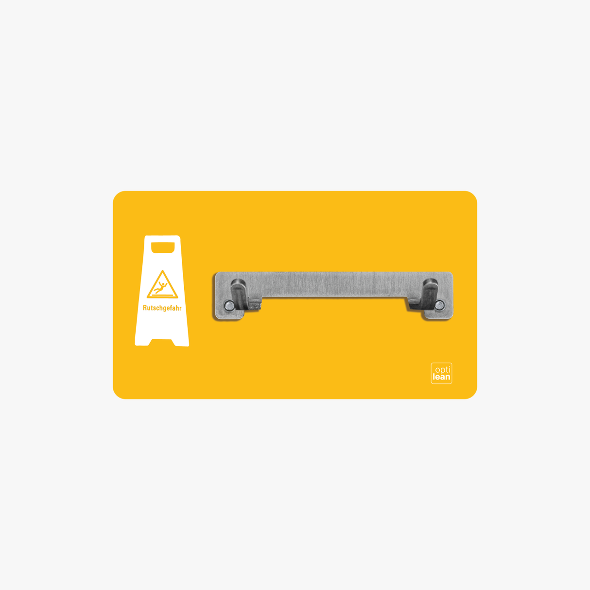 Rutschgefahr Halter Shadowboard – 5S Cleaning Station (Bo System) Gelb