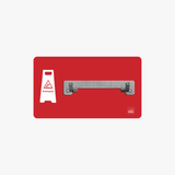 Rutschgefahr Halter Shadowboard – 5S Cleaning Station (Bo System) Rot