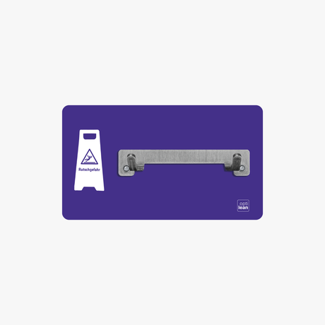 Rutschgefahr Halter Shadowboard – 5S Cleaning Station (Bo System) Lila