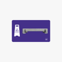Rutschgefahr Halter Shadowboard – 5S Cleaning Station (Bo System) Lila