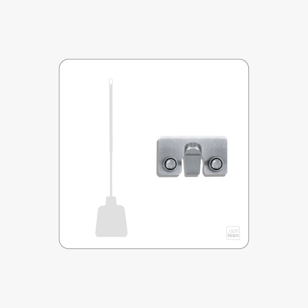 Glasbruchschaufel Halter Shadowboard – 5S Cleaning Station (Bo System) Weiß