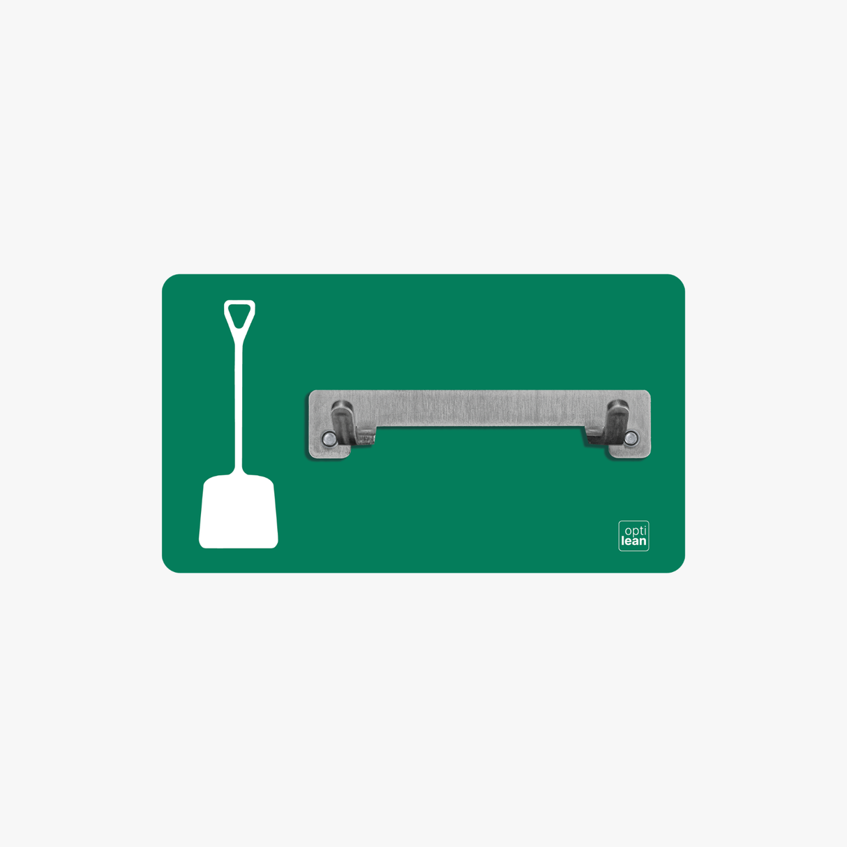Schaufel Halter Shadowboard – 5S Cleaning Station (Bo System) Grün