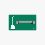 Schaufel Halter Shadowboard – 5S Cleaning Station (Bo System) Grün