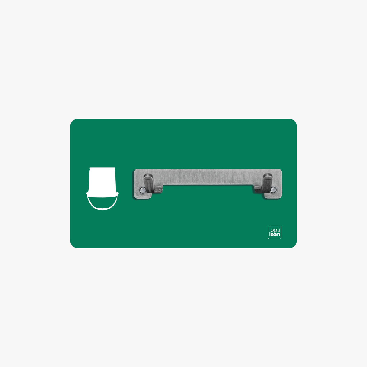 Eimer Halter Shadowboard – 5S Cleaning Station (Bo System) Grün