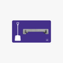 Schaufel Halter Shadowboard – 5S Cleaning Station (Bo System) Lila