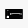 Schaufel Halter Shadowboard – 5S Cleaning Station (Bo System) Schwarz