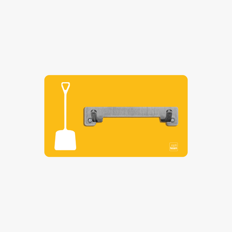 Schaufel Halter Shadowboard – 5S Cleaning Station (Bo System) Gelb