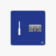 Handfeger Halter Shadowboard – 5S Cleaning Station (Bo System) Blau
