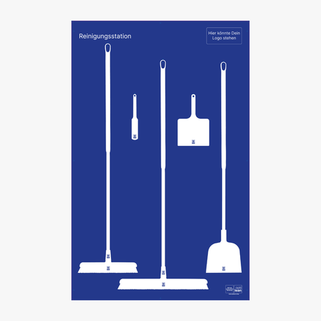 Cleaning Station Board Blau