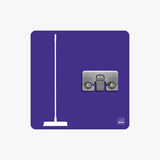 Besen Halter Shadowboard – 5S Cleaning Station (Bo System) Lila