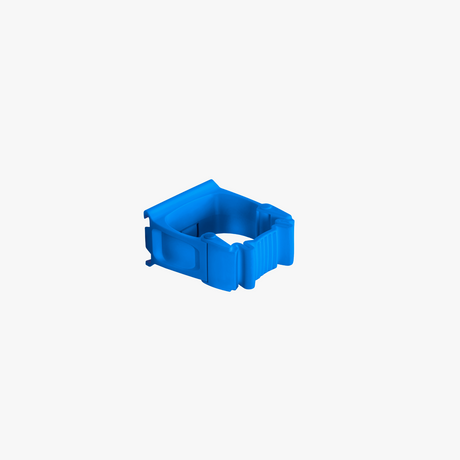 Gummihalterungen für Reinigungsgeräte (Klemmhalterung, Halterung, Besenhalter) Blau