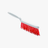 Handbesen Rot 280 x 15 x 85 mm
