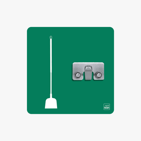 Holsteiner Schaufel Halter Shadowboard – 5S Cleaning Station (Bo System) Grün