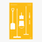 Reinigungsboard (Schattenwand) Gelb