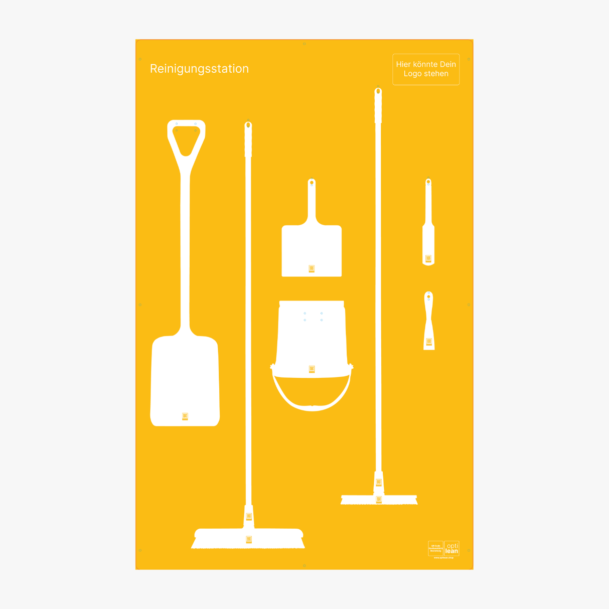Reinigungsboard (Schattenwand) Gelb
