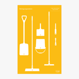 Reinigungsboard (Schattenwand) Gelb