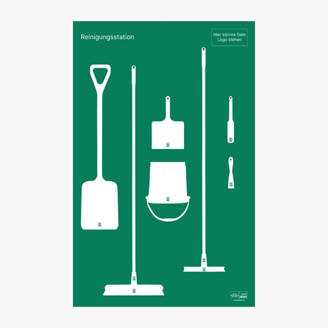 Reinigungsboard (Schattenwand) Grün