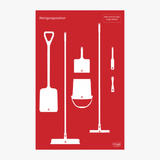 Reinigungsboard (Schattenwand) Rot