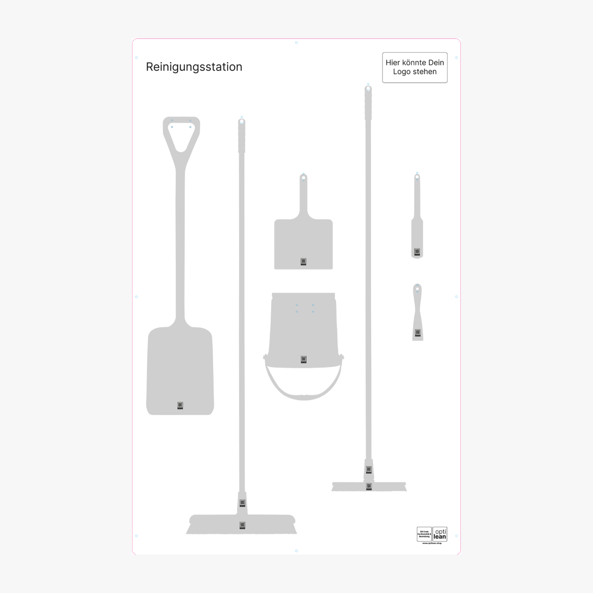Reinigungsboard (Schattenwand) Weiß