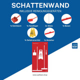 Reinigungsboard für Industrielle Anwendungen Rot Schattenwand mit Reinigungsgerät