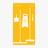 Reinigungsboard für Industrielle Anwendungen Gelb Schattenwand ohne Reinigungsgeräte