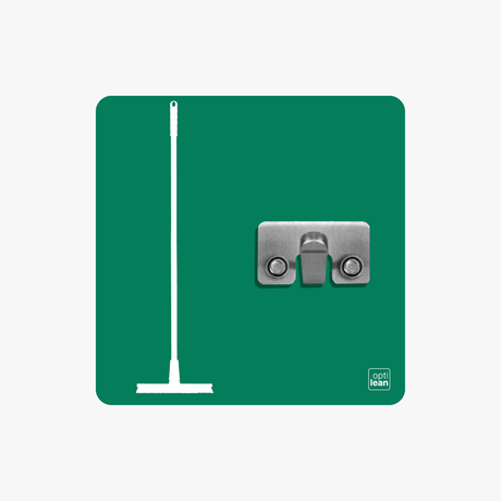 Schrubber Halter Shadowboard – 5S Cleaning Station (Bo System) Grün