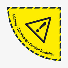 Achtung Tür öffnet