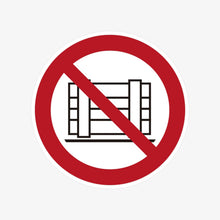 Schild Palette abstellen verboten
